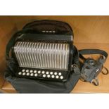 HOHNER DOUBLE RAY ACCORDIAN WITH CARRY BAG & A ENSIGN FUL-VUE CAMERA -2-