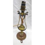 19TH CENTURY BRASS SHIP'S SWIVEL LIGHT,