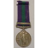 GENERAL SERVICE 1918-62 MEDAL WITH NEAR EAST CLASP TO FUSILIER S STEPHENS OF THE ROYAL FUSILIERS