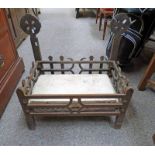 CAST IRON FIRE BASKET WITH IONA CROSS COLUMNS