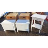 PAIR OF BEDSIDE TABLES WITH DRAWER,