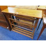 OAK SHOE RACK 79 CM TALL X 84 CM WIDE