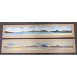 IAN R SUTHERLAND, HIGHLAND COASTAL SCENES, SIGNED, 2 FRAMED WATERCOLOURS,