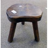 19TH CENTURY STOOL ON 3 SUPPORTS,