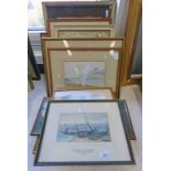 LARGE SELECTION OF WATERCOLOURS & PICTURES BY GEORGE TREVOR,