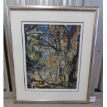 FRAMED ARTISTS PROOF WOODLAND SCENE SIGNED IN PENCIL M TURPIE - 60 CM X 49 CM BEING SOLD ON BEHALF