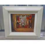 JONATHAN MITCHELL, ANNE SUMMERS LADIES, SIGNED, FRAMED OIL PAINTING,