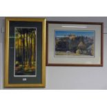 FRAMED LIMITED EDITION PRINT - CODDEN WOOD SIGNED JACK MACDONALD & ARTISTS PROOF OF KIRRIEMUIR