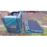 2 FOLDING DOG CAGES