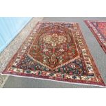 OLD PERSIAN BAKHTIARI CARPET WITH UNIQUE DESIGN - 300 X 200CM Condition Report: Some