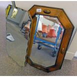 ARTS & CRAFTS STYLE OAK MIRROR & ARTS & CRAFTS STYLE MIRROR