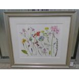 ELIZABETH BLACKADDER, FLOWERS FROM A SCOTTISH GARDEN, SIGNED IN PENCIL,