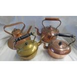 19TH CENTURY COPPER TRAWLER KETTLE,