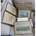 GOOD SELECTION OF 19TH CENTURY ENGRAVINGS PERTH AND SURROUNDING DISTRICT ETC