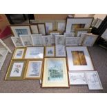 LARGE SELECTION OF PICTURES INCLUDING FRAMED SIGNED PRINTS OF BALLERINAS BY MARY DULON,