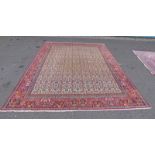 IRANIAN CARPET - 395 X 313CM Condition Report: Slight discolouration to middle.