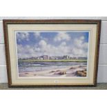 R FORSYTH, WEST SANDS ST ANDREWS, SIGNED, FRAMED PRINT NO.