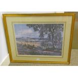 MCINTOSH PATRICK TREES OVERLOOKING THE TAY SIGNED FRAMED PRINT NO.