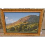 JIM FARRAH, HIGHLAND LANDSCAPE, SIGNED, FRAMED OIL PAINTING,