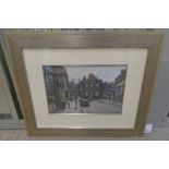 JONATHAN MITCHELL, CASTLE STREET, FORFAR SIGNED, FRAMED OIL PAINTING BEING SOLD ON BEHALF OF SAMH,