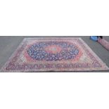 KASHAN CARPET - 392 X 301CM Condition Report: Some minor fading in areas.