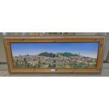 JIM FARRAH, VIEW OF KIRRIEMUIR, SIGNED, FRAMED OIL PAINTING,