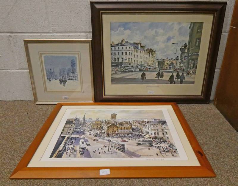 PRINT DUNDEE IN THE 1950'S SIGNED DOUGLAS PHILLIPS NO 21 OF 850 23 X 22CM,