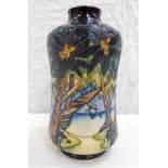 MOORCROFT VASE WITH KIRBATE PATTERN.