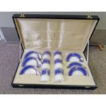 ROYAL DOULTON ROYAL WINDSOR SET OF 6 TEACUPS AND SAUCERS IN BOX