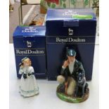 ROYAL DOULTON FIGURE - THE GAME KEEPER HN 2879 WITH BOX AND ROYAL DOULTON FIGURE HELLO DADDY HN