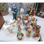 ROYAL DOULTON 'THE OLD BALLOON SELLER', MINI 'THE BALLOON SELLER' AND 'WILL HE - WONT HE?',