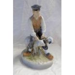 ROYAL COPENHAGEN FIGURE NO 627 FARMER WITH SHEEP - 19.