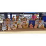 SELECTION OF BOXED PIGGIN PIG ORNAMENTS ETC