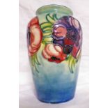 MOORCROFT VASE WITH CLEMATIS PATTERN,