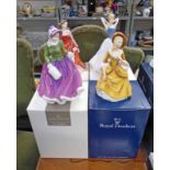 4 ROYAL DOULTON FIGURES: HN4100 'SPECIAL OCCASION', HN4232 'SPECIALLY FOR YOU',