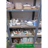 LARGE SELECTION OF PORCELAIN ETC INCLUDING TEASETS, DINNERWARE,