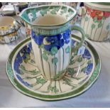 ROYAL DOULTON POPPIES PATTERN D 3226 EWER AND BASIN Condition Report: No large areas