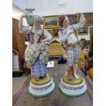 PAIR OF CONTINENTAL PORCELAIN FIGURES,