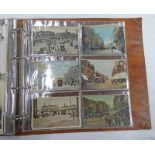 POSTCARD ALBUM OF VARIOUS TRAM STREET SCENES TO INCLUDE LIVERPOOL, BATH, LONDON,