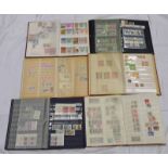 6 STOCKBOOKS OF MINT & USED WORLDWIDE STAMPS WITH SWITZERLAND , CZECHOSLOVAKIA, FRANCE,