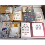 SELECTION OF VARIOUS MINT & USED GB AND WORLDWIDE STAMPS IN ALBUMS AND LOOSE WITH INDIA, BRUNEI,