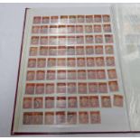 STOCK BOOK OF VARIOUS VICTORIA GB STAMPS WITH OVER 100 PENNY REDS AND 250+ 1D LILAC