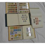 4 STAMP ALBUMS TO INCLUDE GERMAN DDR 1950S-1980S MINT USED, MAGYER POSTA 1920S-1970S MINT USED,
