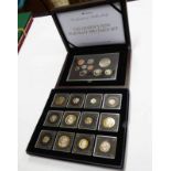 1972 BAILWICK OF JERSEY ROYAL WEDDING ANNIVERSARY 4 COIN SILVER SET IN CASE OF ISSUE WITH C.O.A.