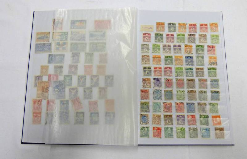 STOCKBOOK OF VARIOUS MINT & USED STAMPS TO INCLUDE DENMARK, VENEZUELA,