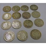 11 FLORINS TO INCLUDE 10 VICTORIA WITH 1880 GOTHIC FLORIN & 1913 GEORGE V FLORIN TOGETHER WITH A