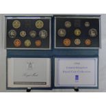 1989 & 1990 ROYAL MINT PROOF COIN SETS IN CASE OF ISSUE, WITH C.O.