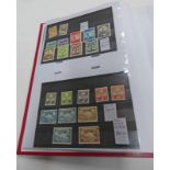 ALBUM OF VARIOUS STAMPS ON STOCKCARDS WITH HIGH CATALOGUE AND SCARCE TO INCLUDE TANGANUIKA 10/-,