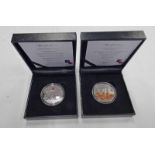 2018 ISLE OF MAN ROYAL WEDDING SILVER PROOF £2 & 65TH ANNIVERSARY OF THE QUEENS CORONATION SILVER