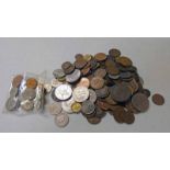 GOOD SELECTION OF VARIOUS BASE METAL COINS FROM CHARLES II TO ELIZABETH II TO INCLUDE 1672 FARTHING,